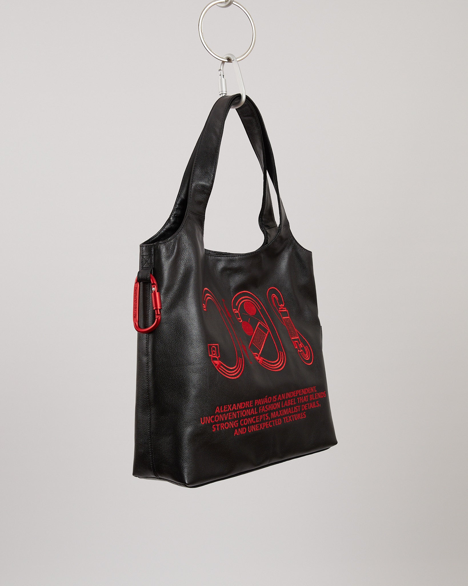 Bonny Embroidery Tote Bag - Preto