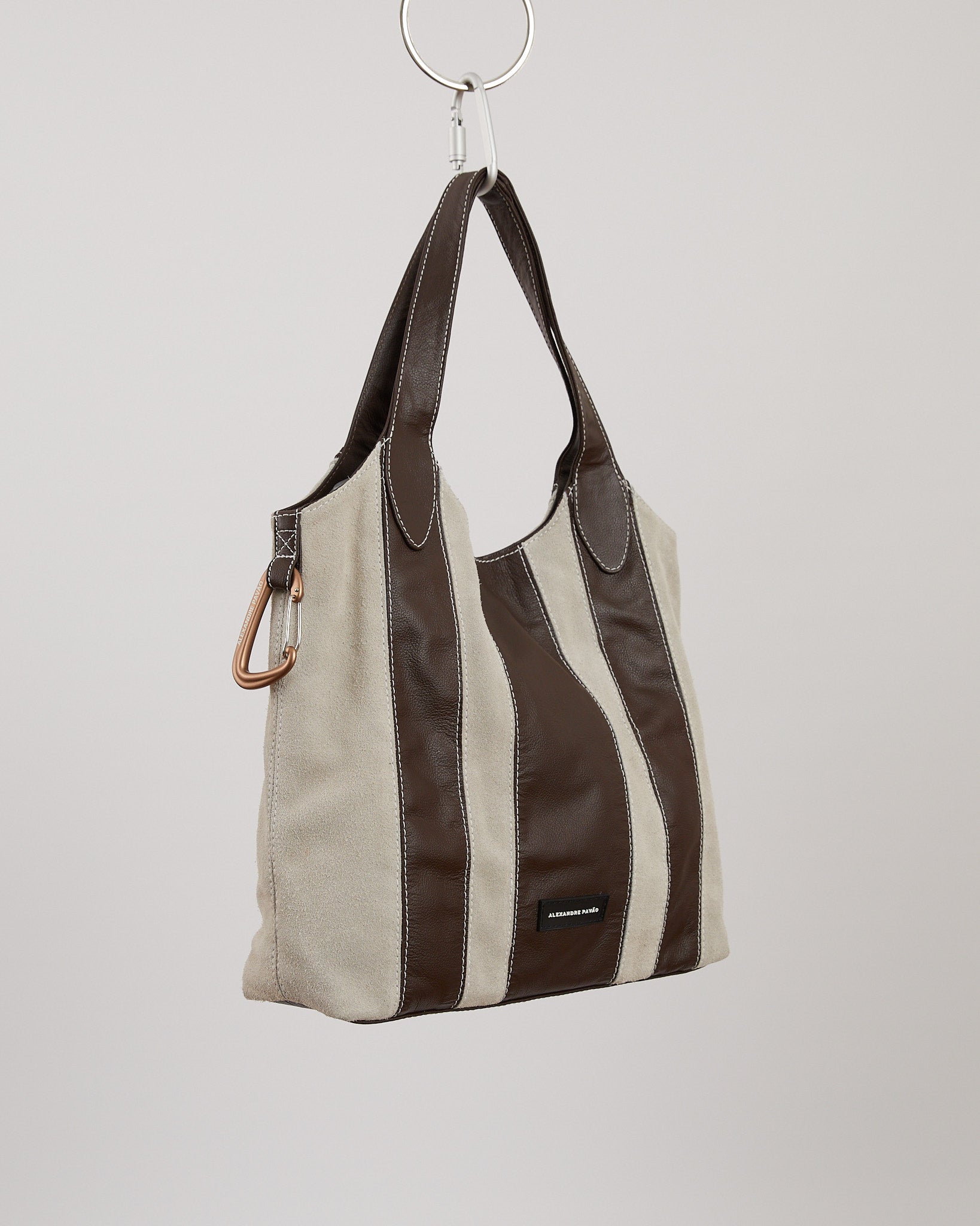 Bonny Stripes Tote Bag - Cinza Stripes