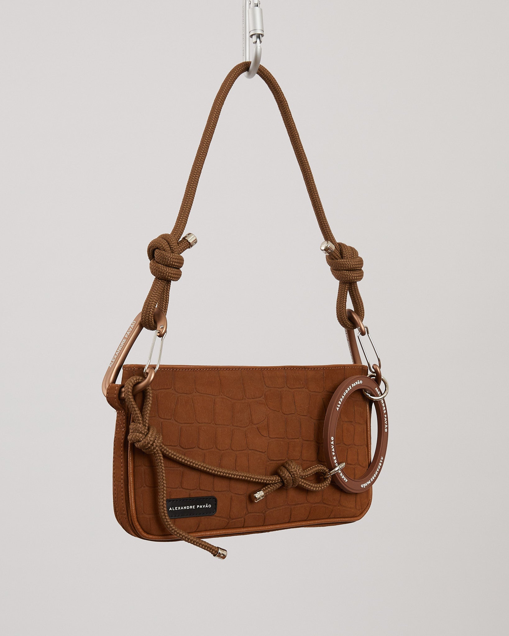 Paris Shoulder Bag - Marrom Croco