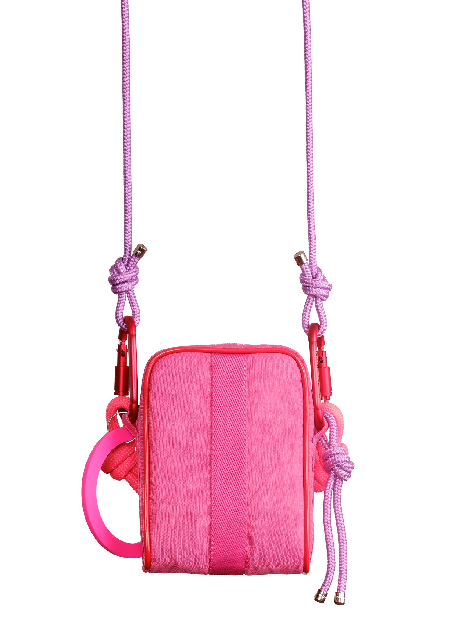 NYLON CROSSBODY BAG - ROSA