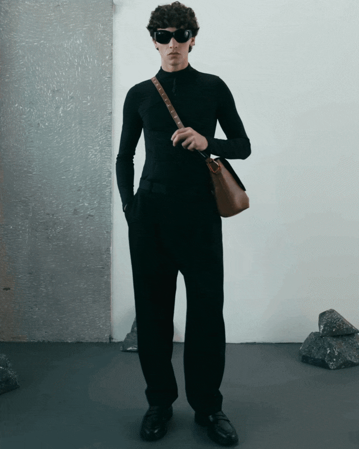 Stella Messenger Bag Grande - Marrom