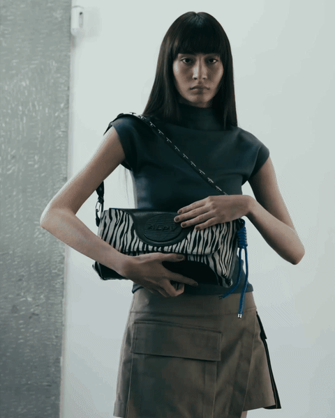 Stella Messenger Bag Média - Zebra