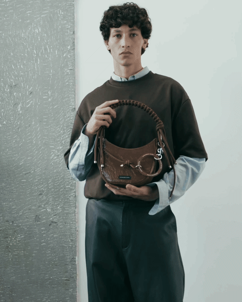 The Curve Bag - Marrom Verniz