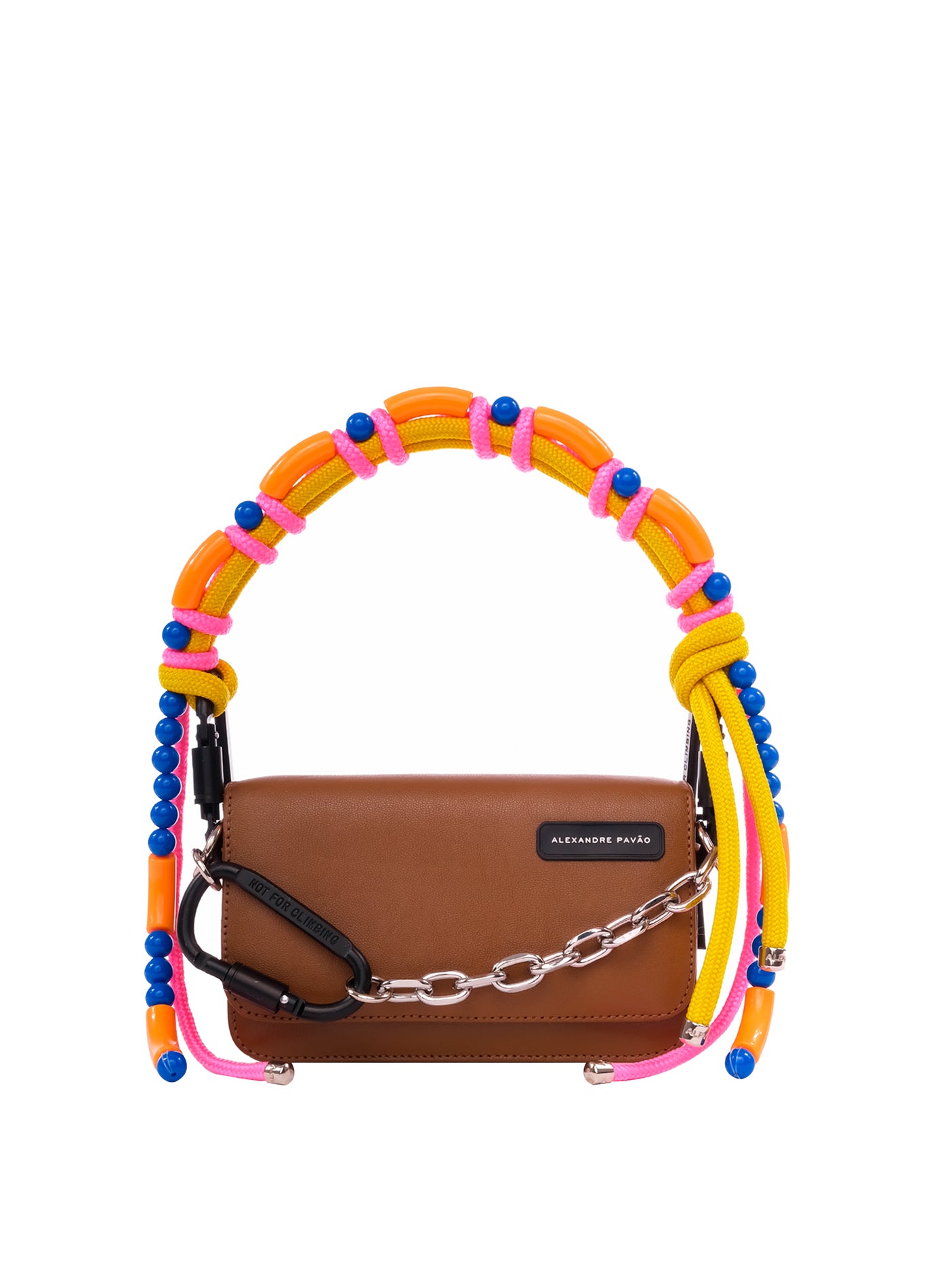 BEADED SUSAN HANDBAG - MARROM