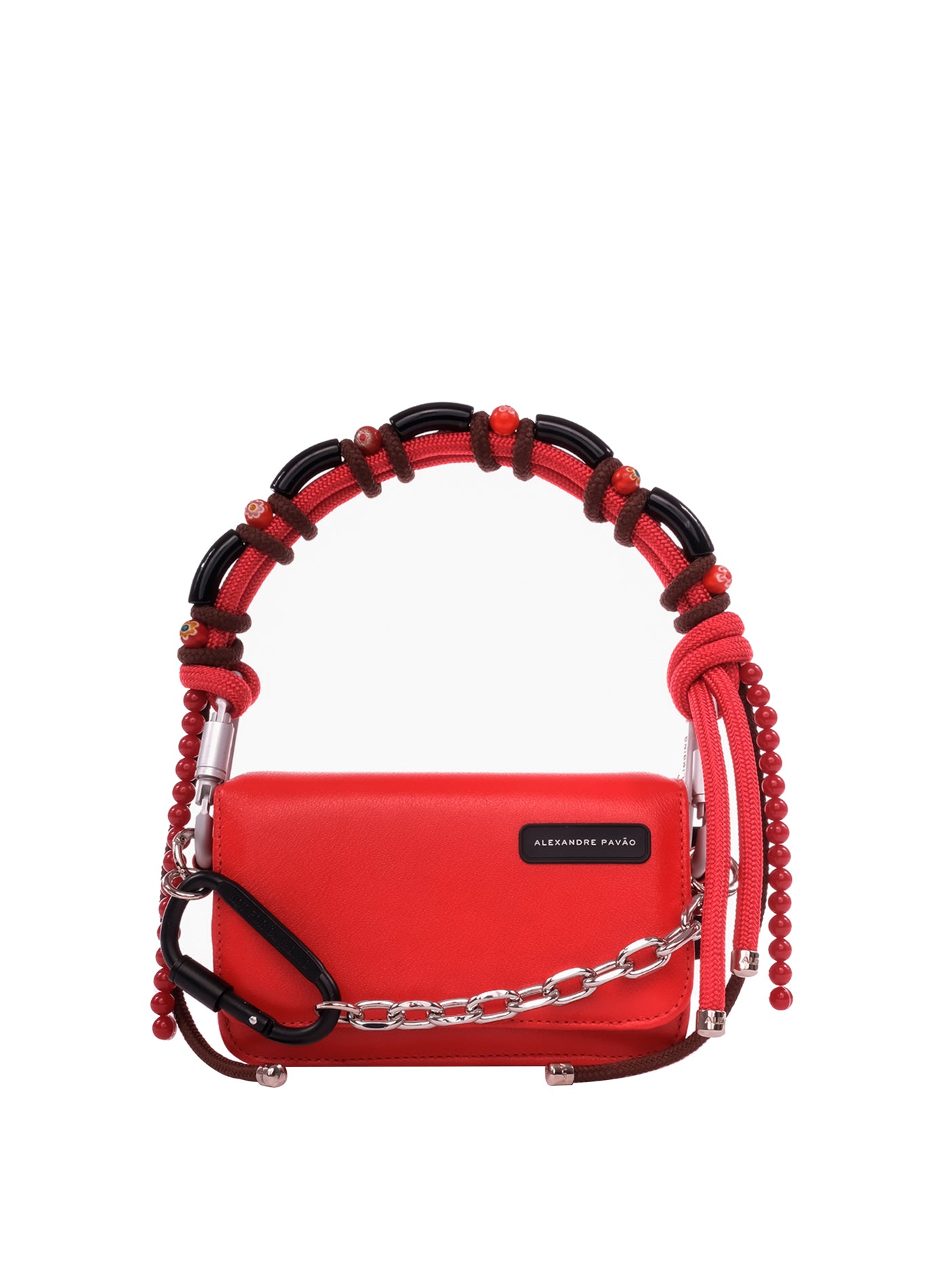 BEADED SUSAN HANDBAG - VERMELHO