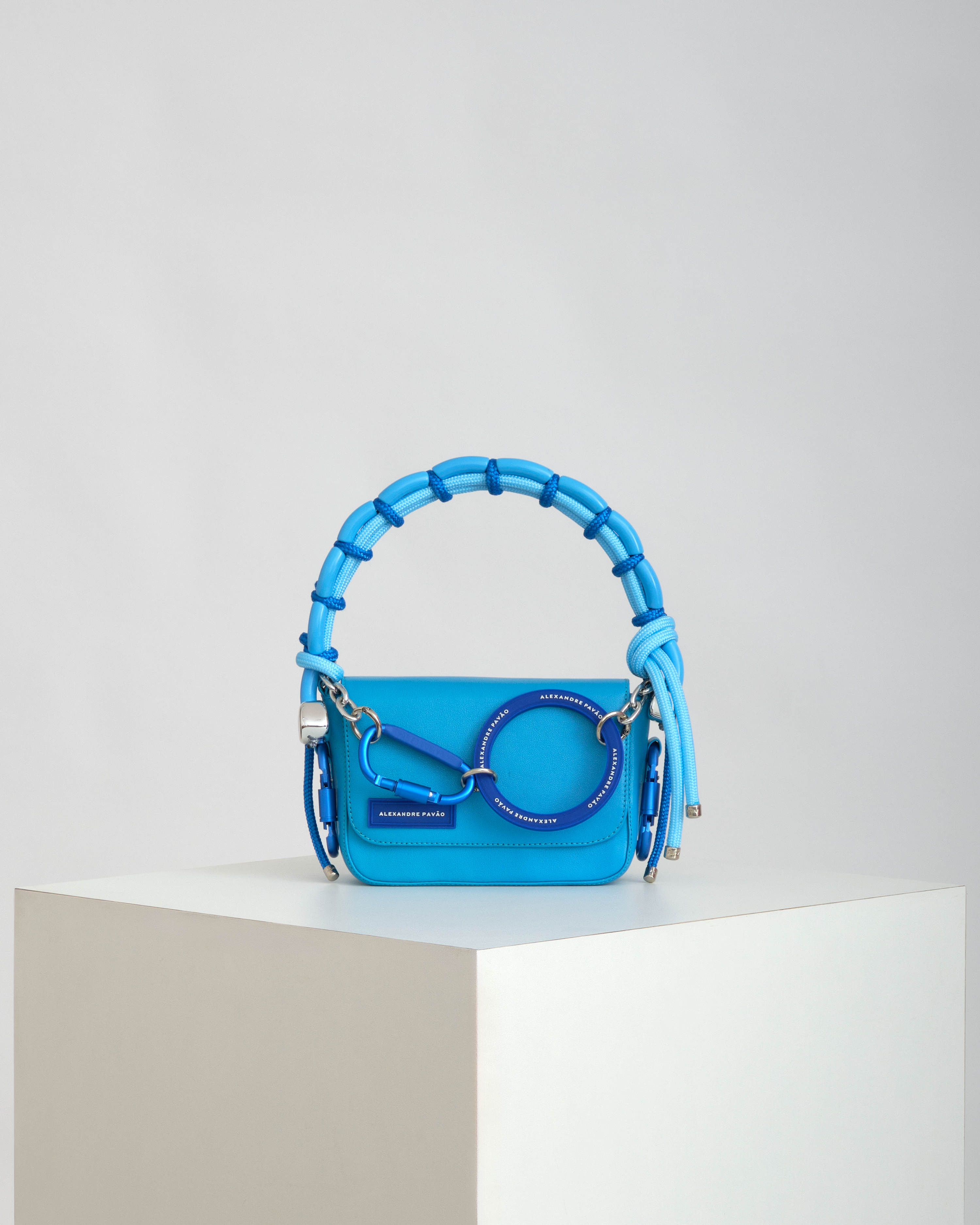 BEADED OLGA HANDBAG - AZUL