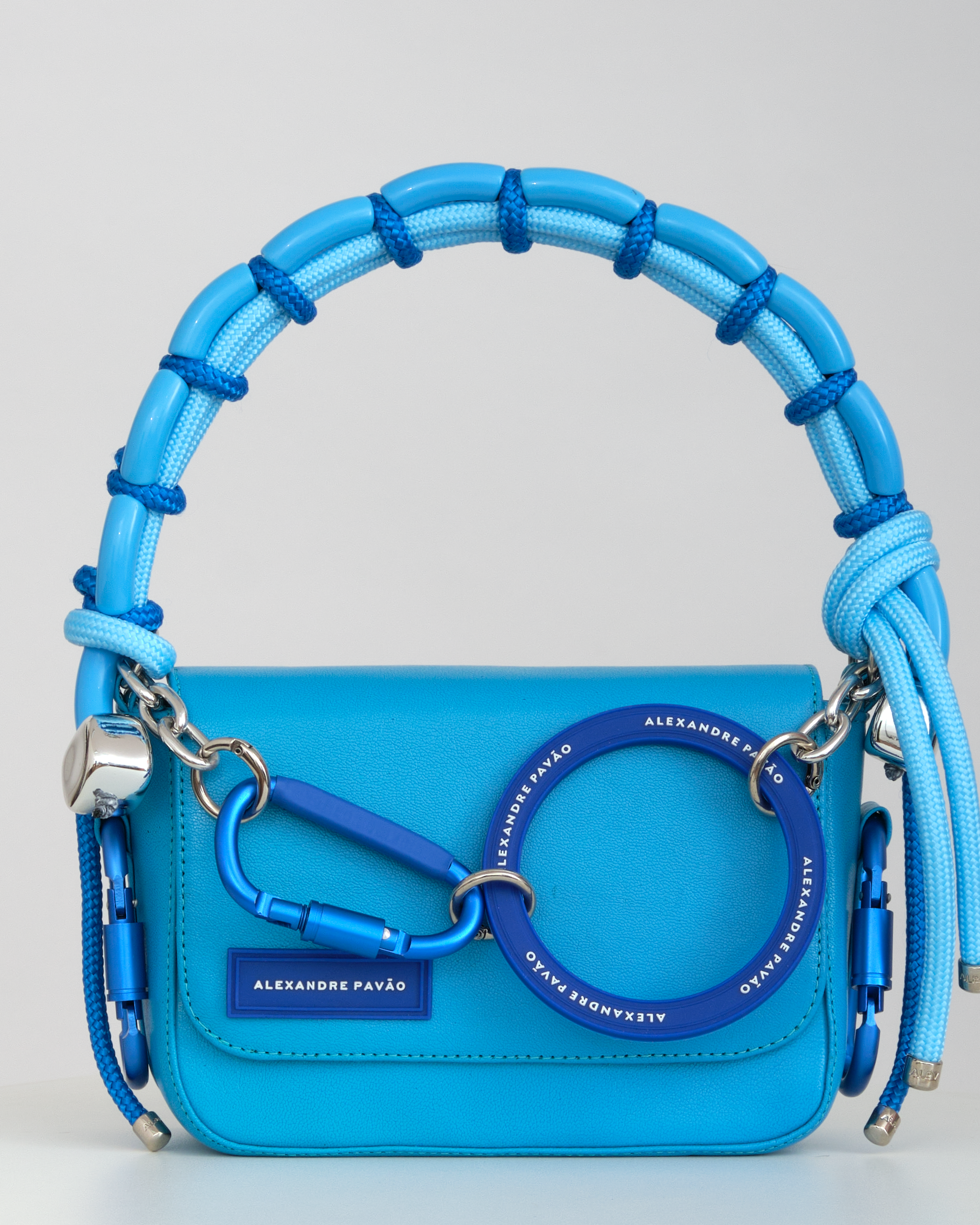 BEADED OLGA HANDBAG - AZUL