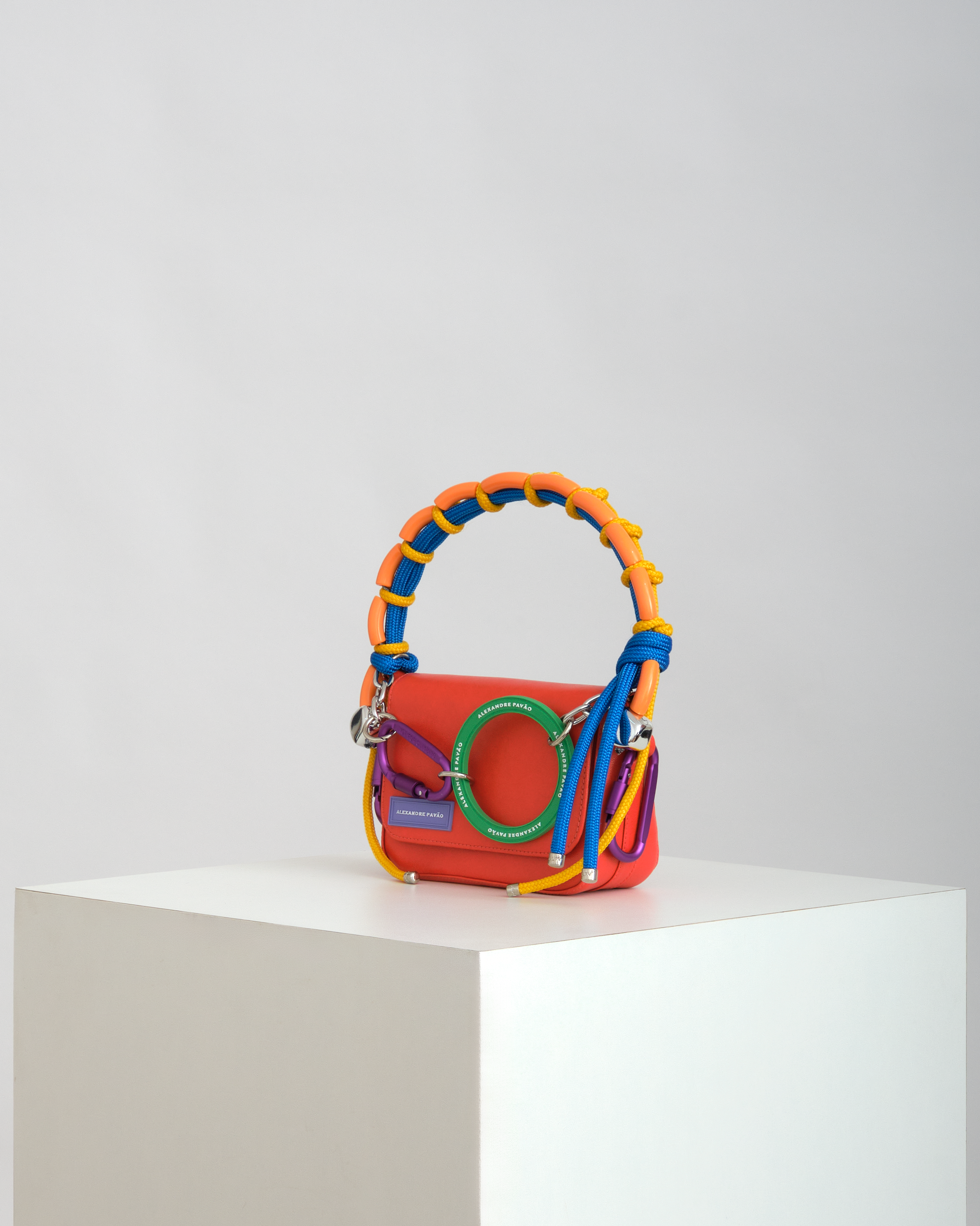 BEADED OLGA HANDBAG - VERMELHO
