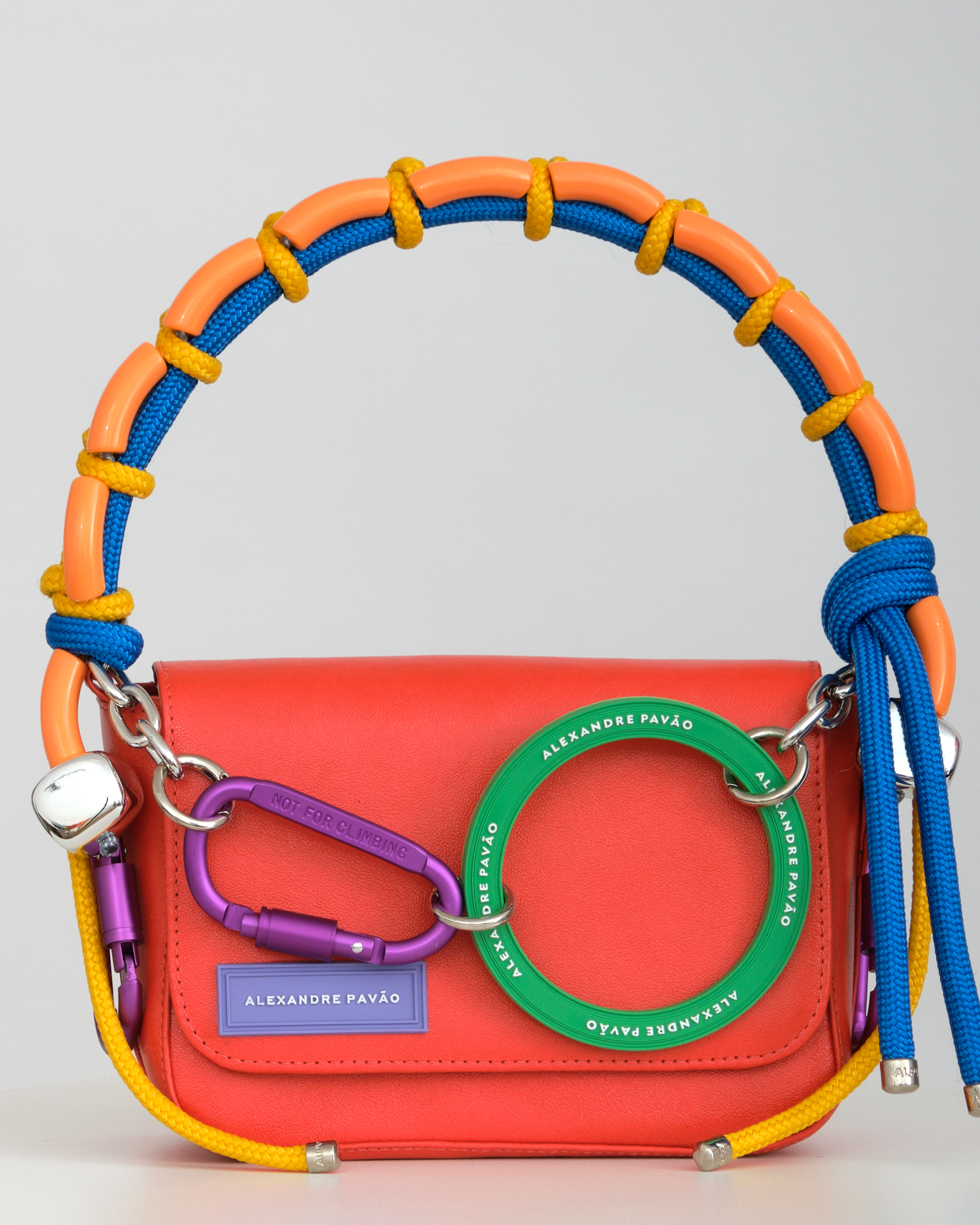 BEADED OLGA HANDBAG - VERMELHO