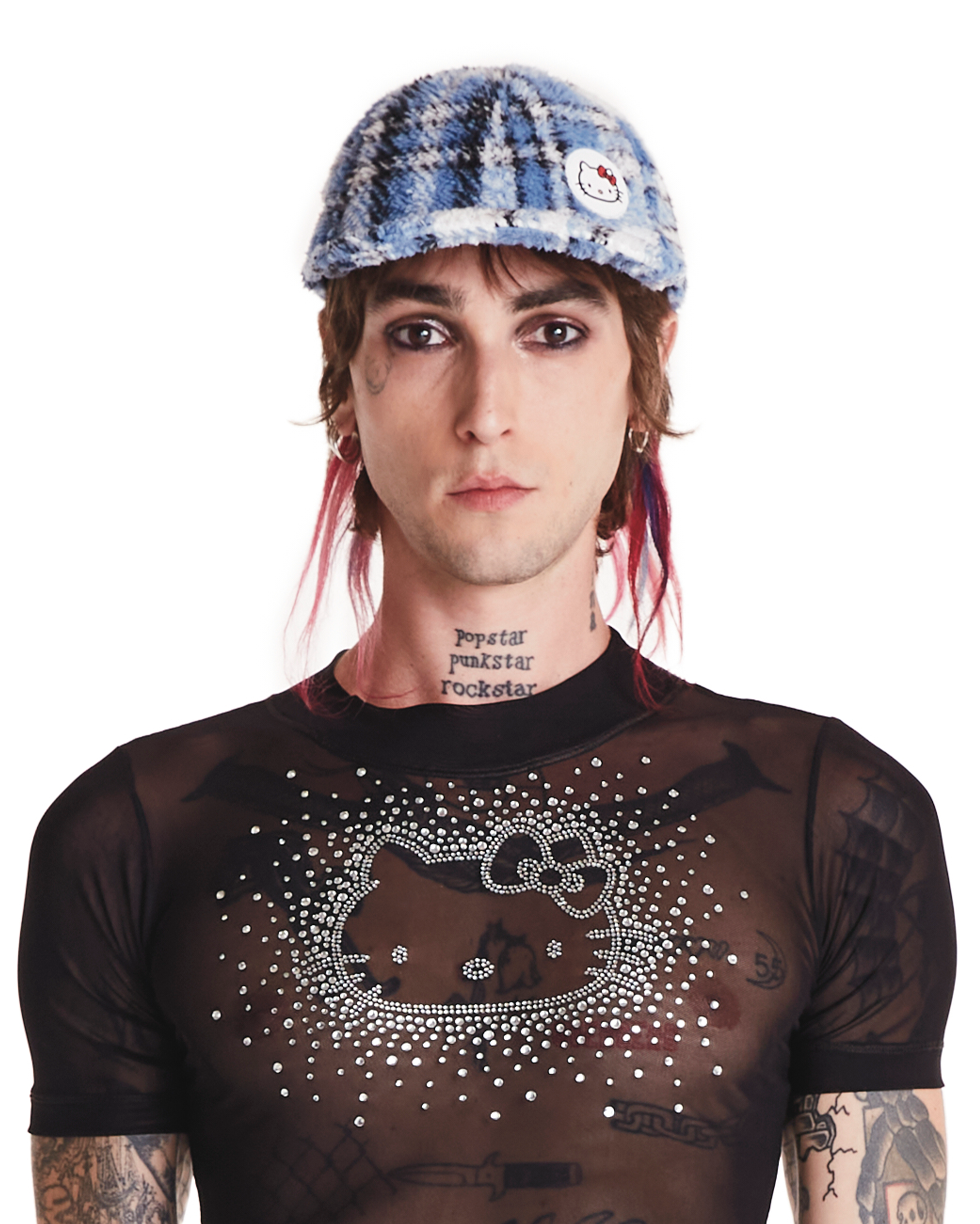 BONÉ HELLO KITTY - PELÚCIA AZUL