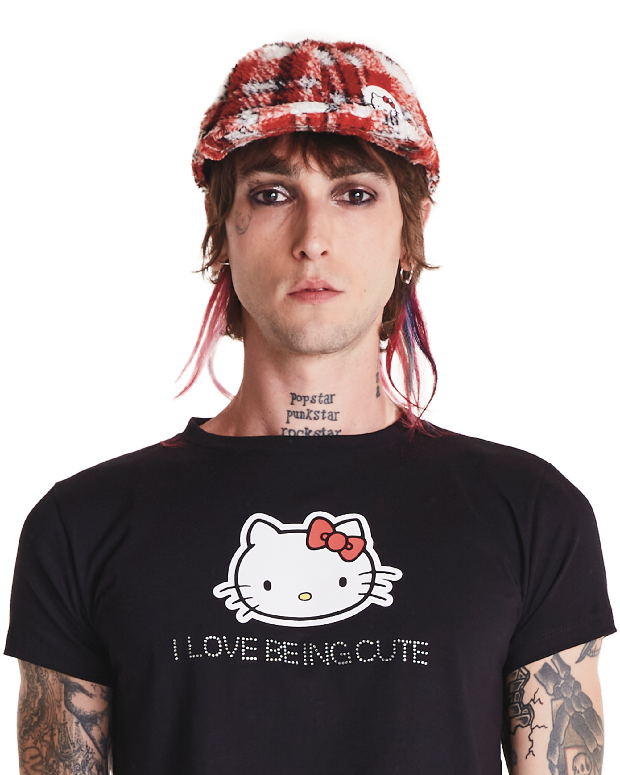 BONÉ HELLO KITTY - PELÚCIA VERMELHO