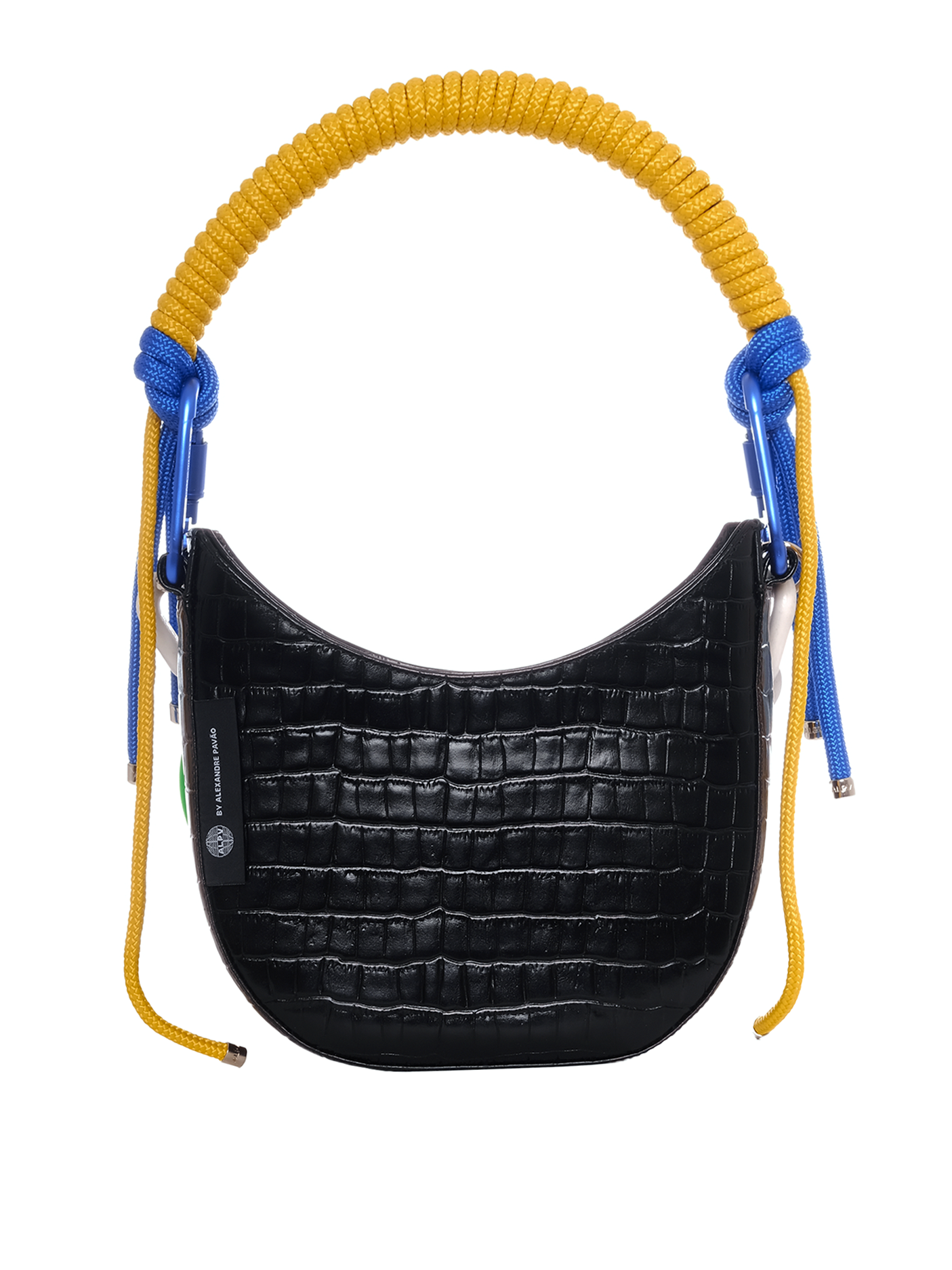 THE CURVE BAG - PRETO CROCO