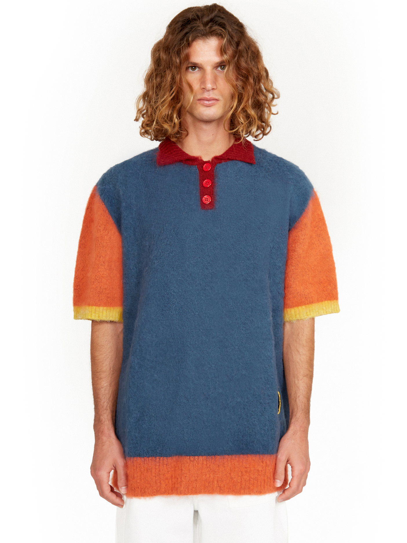 OVERSIZED POLO - AZUL MARINHO