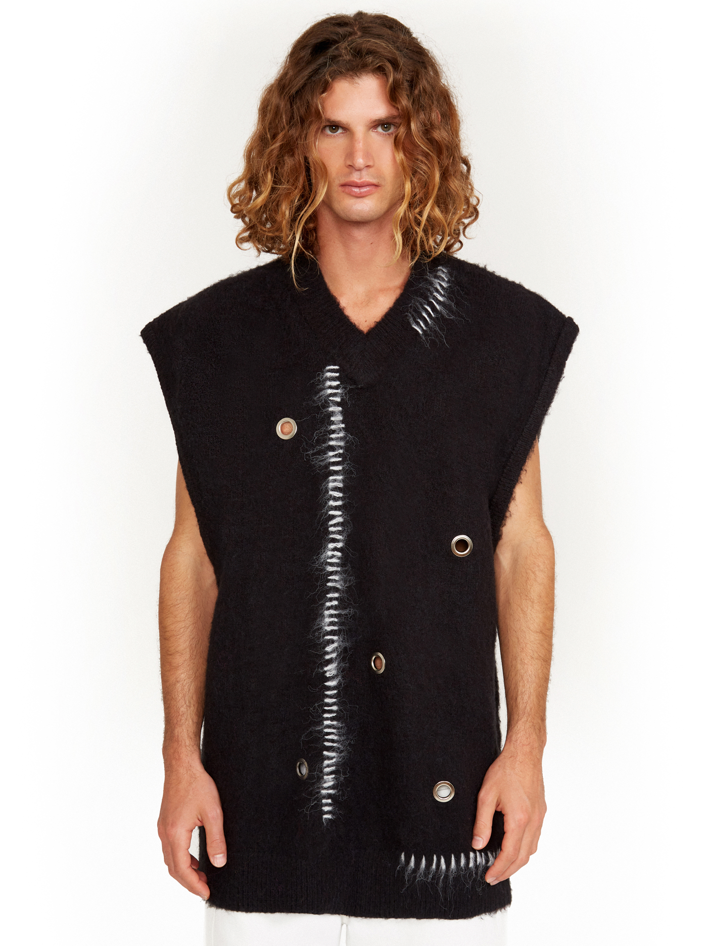 OVERSIZED VEST - PRETO