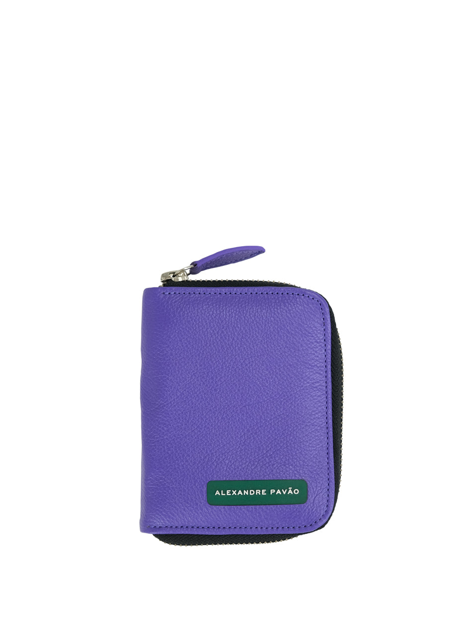 ALPV LEATHER WALLET - ROXO