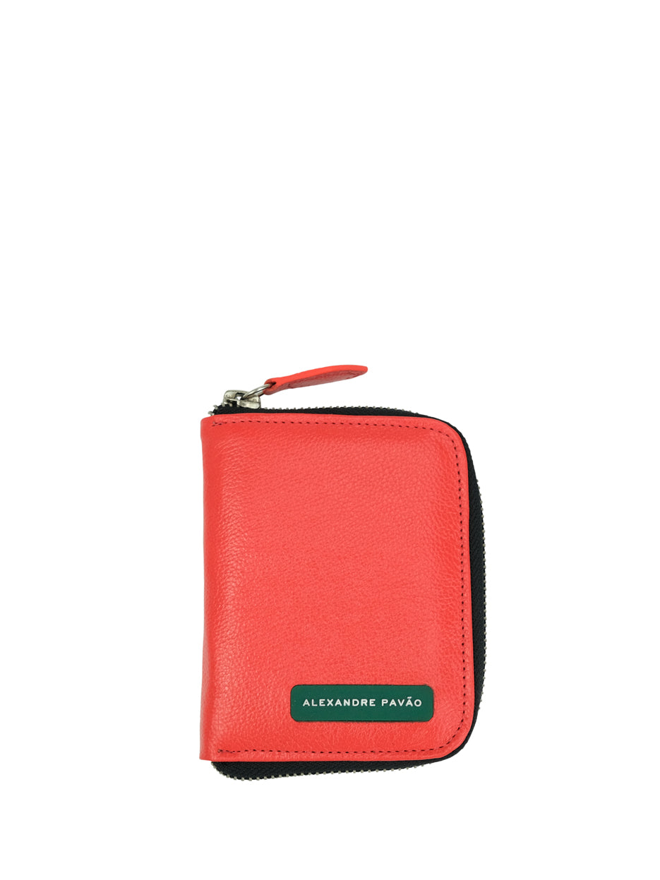 ALPV LEATHER WALLET - VERMELHO