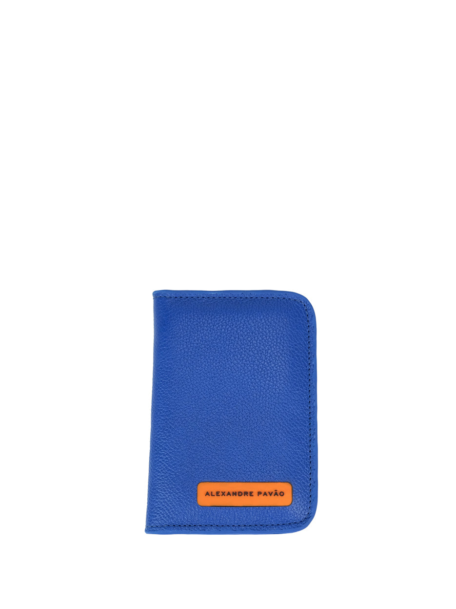 FLAP CARD HOLDER - AZUL ROYAL