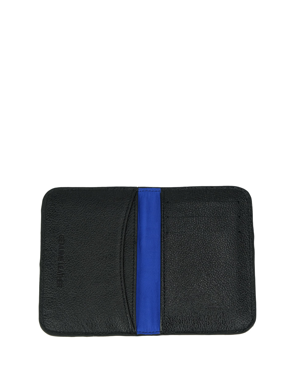 REFLECTIVE FLAP CARD HOLDER - PRETO