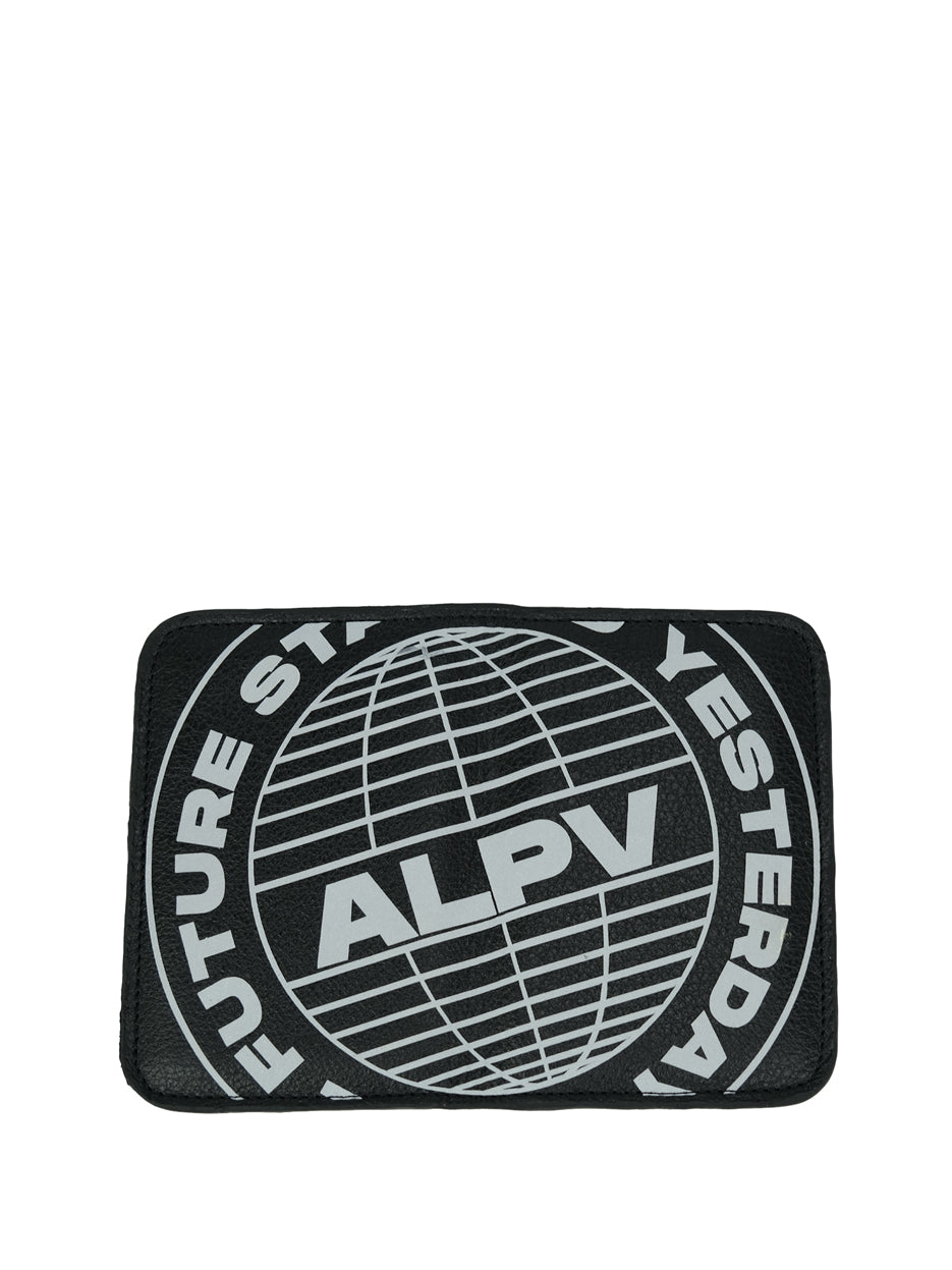 REFLECTIVE FLAP CARD HOLDER - PRETO