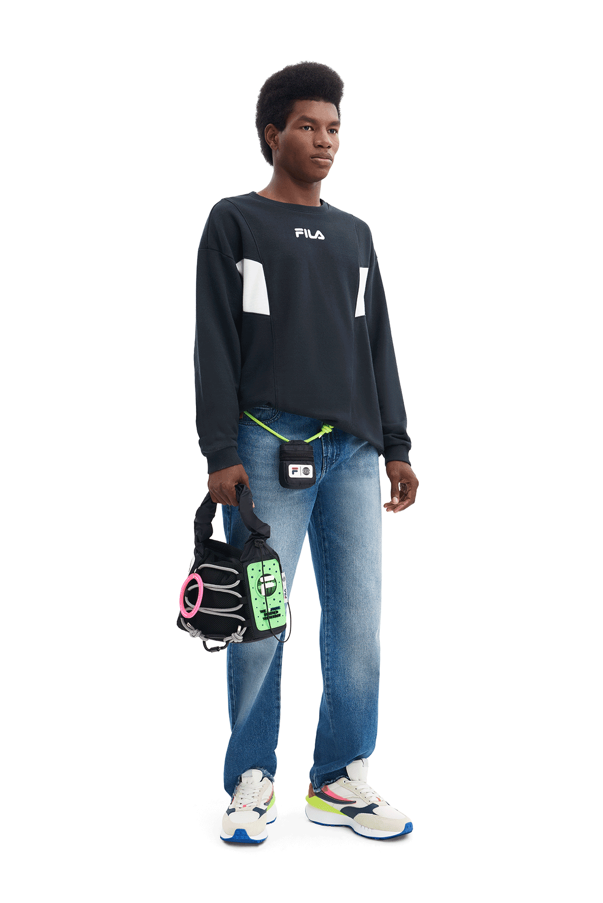 BOLSA PUFF FILA X ALPV - PRETO
